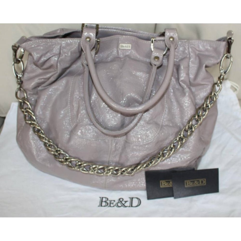 BE&D "Bowery" Hobo-Style Satchel in Lavender Grey - Excellent Condition